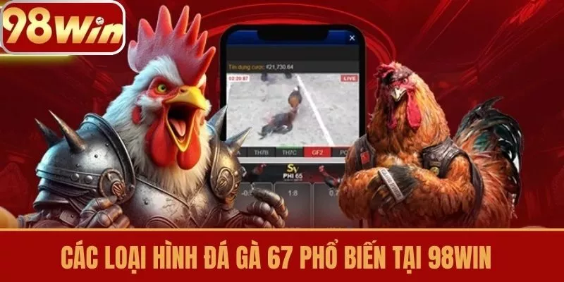 Các loại hình Đá gà 67 phổ biến tại 98win